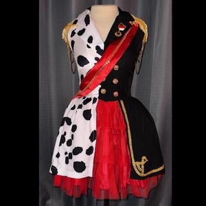 Trickz N Treatz Dolls Kill ‘CALL ME CRUEL’ Cruella Costume Set NWT S